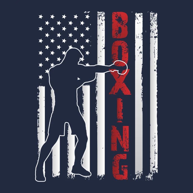 Boxer Boxring Amerikaflagge Box Boxkampf Boxsack