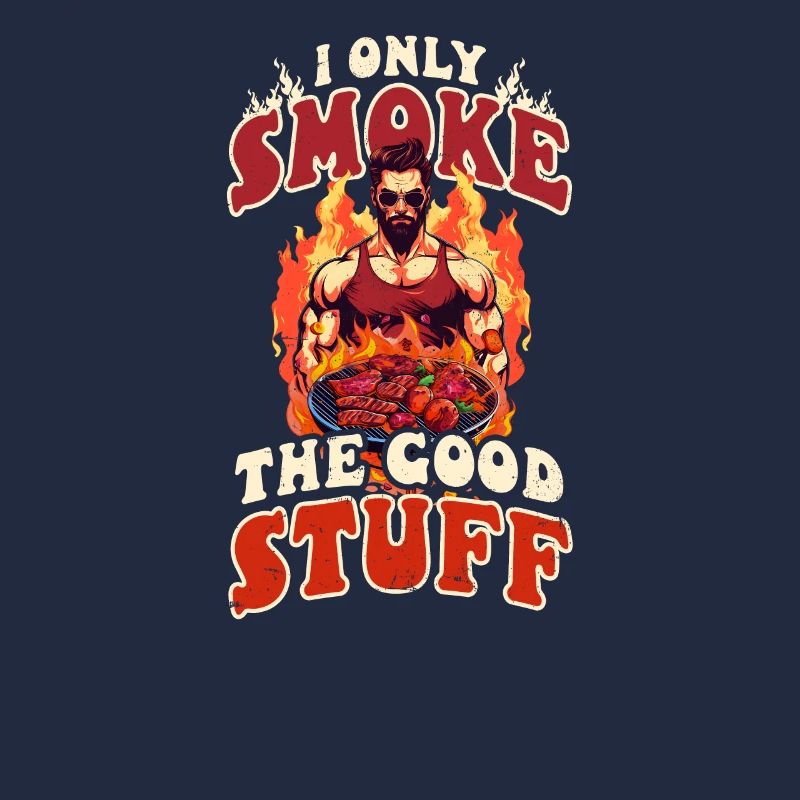 Bodybuilder BBQ Smoke Stuff