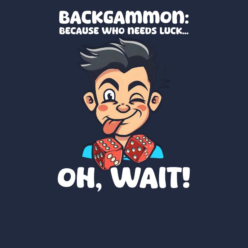 Funny Backgammon Because Who Needs Luck... Oh, Wai
