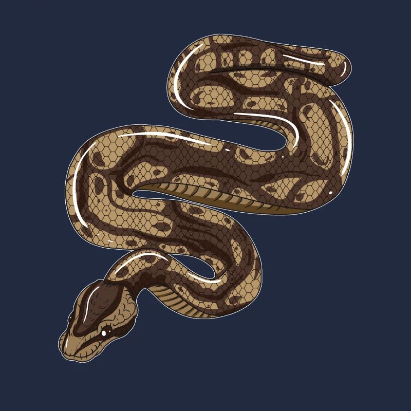 Marron Vert Serpent Étrangleur Snake Fan