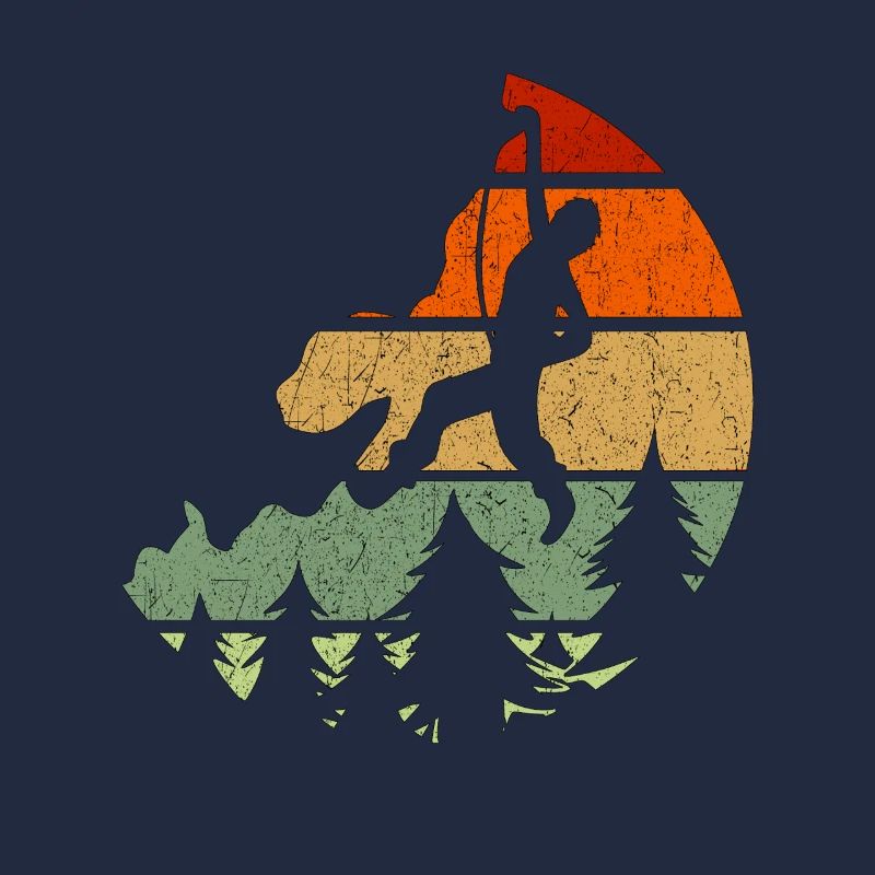 Freizeit Boulder Retro Klettershirt Sportklettern