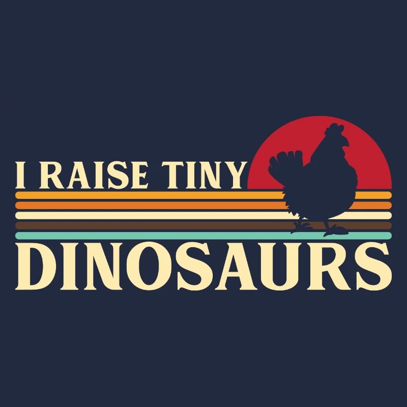 I raise tiny Dino Hühner Hahn Bauer Dinosaurier