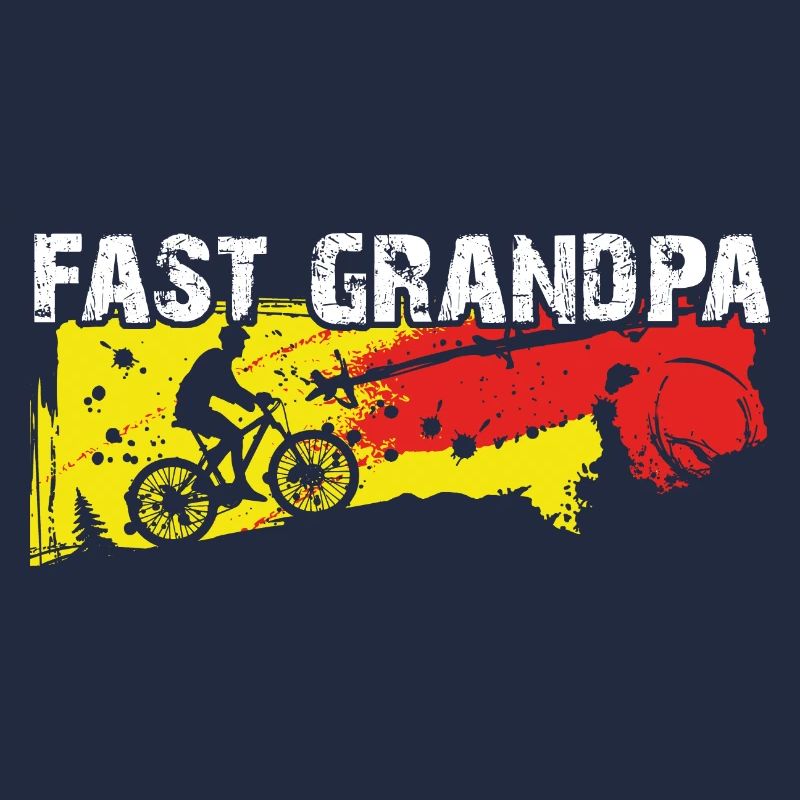 Papi rapide sur le vélo