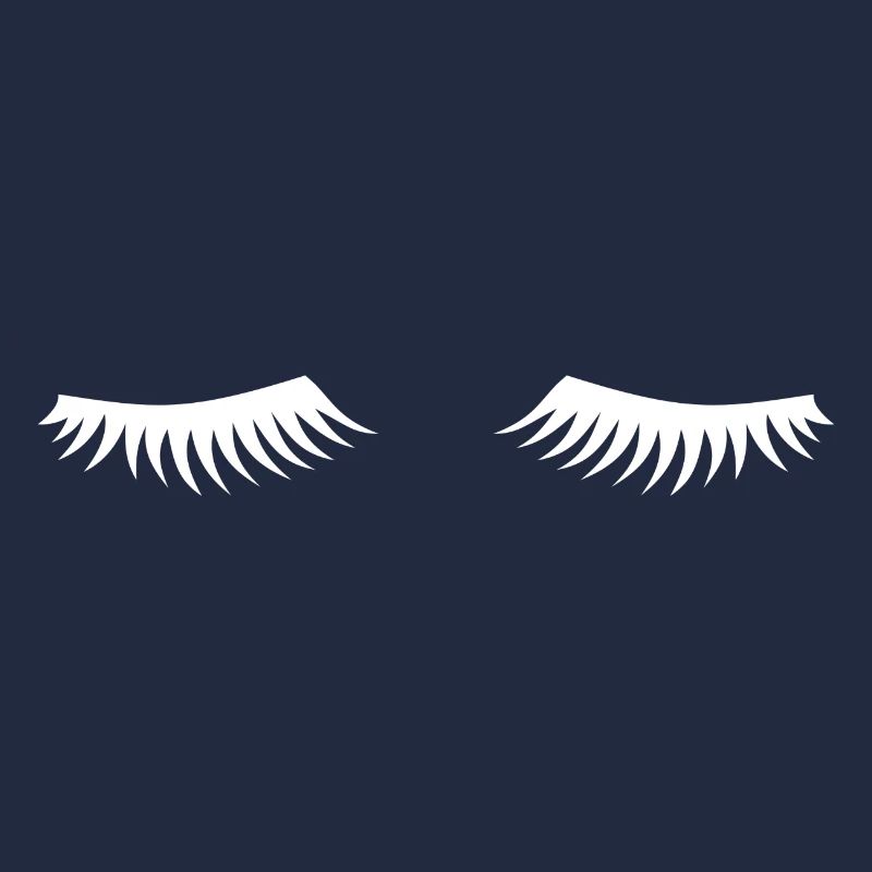 Eyelashes closed