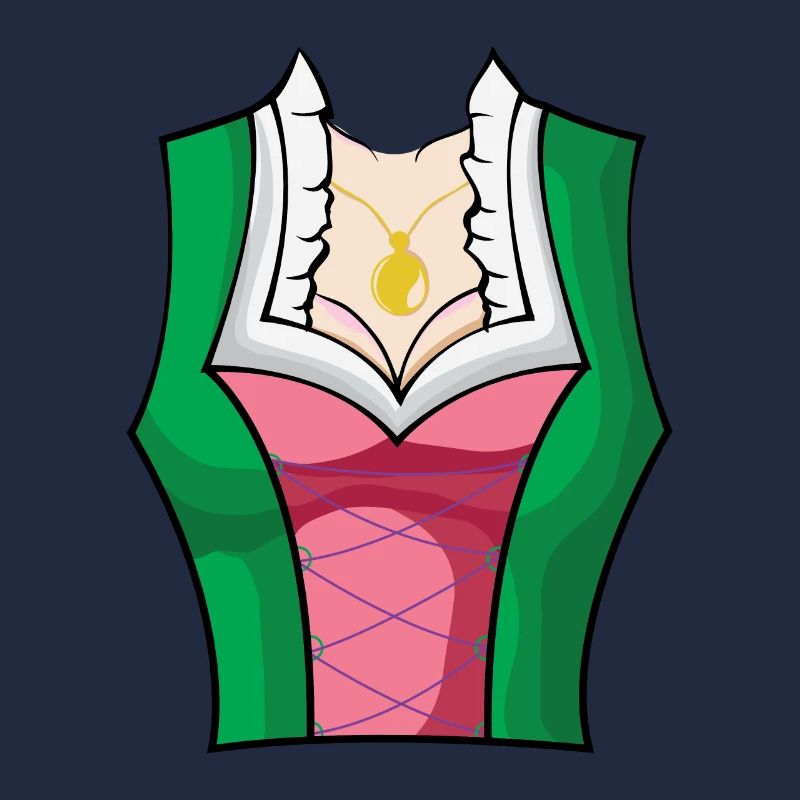 Dirndl traditionnel avec seins