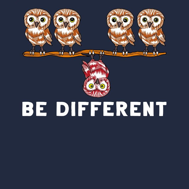 Anders Sein Eule Selbst Sein Verschieden Geschenk
