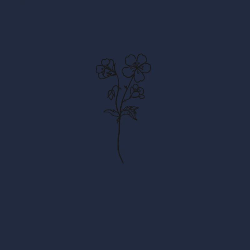 Flower Blume - Minimalistisch Abstrakt