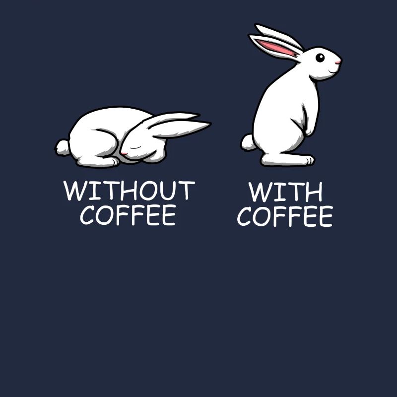 Coffee Coffee Drinker Rabbit Rabbit Lazy Tired