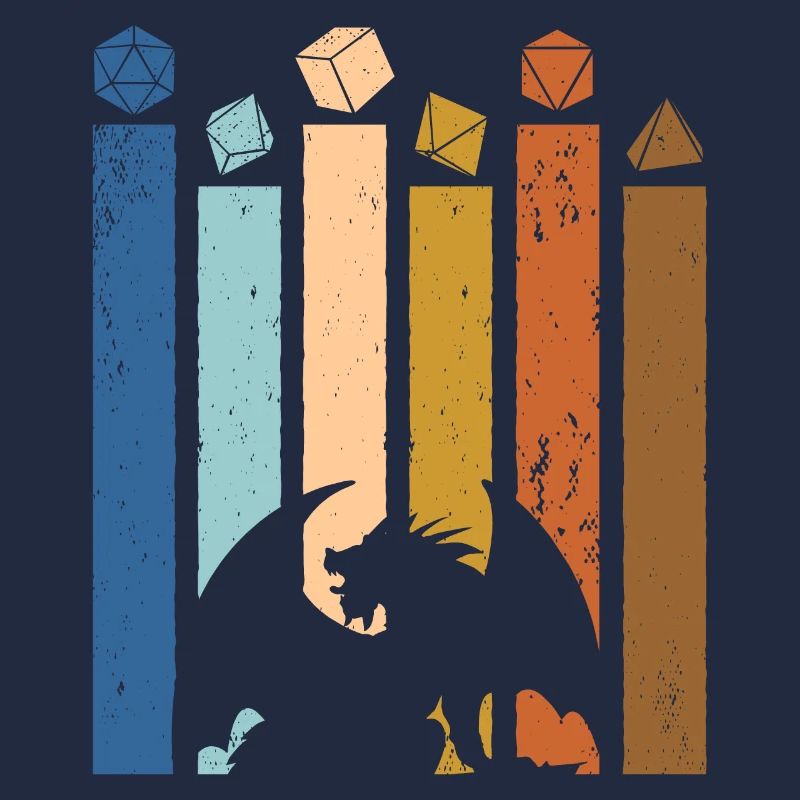 R20 de dés rétro R20 de table RPG de table