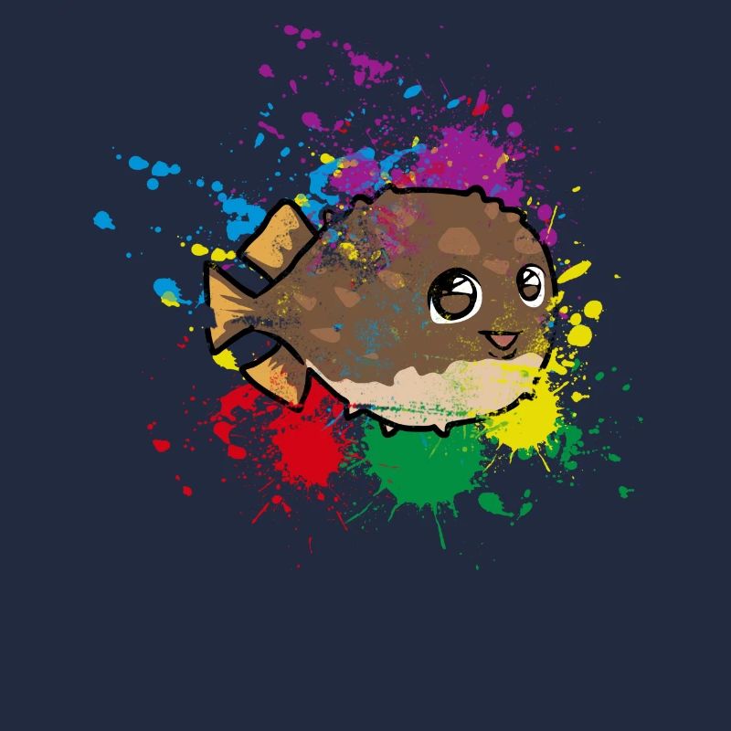 Poisson à boules de couleur