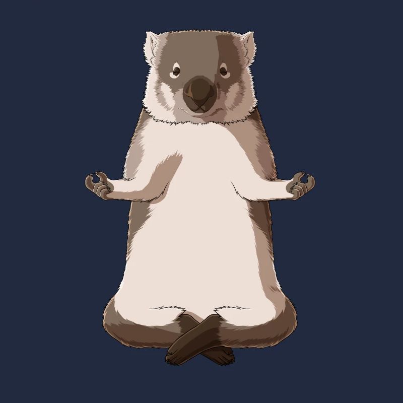 Meditierender Wombat