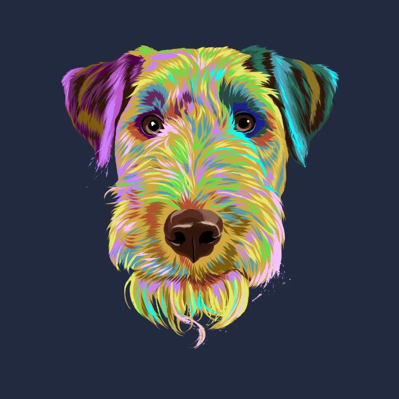 Splash Welsh Terrier Hund