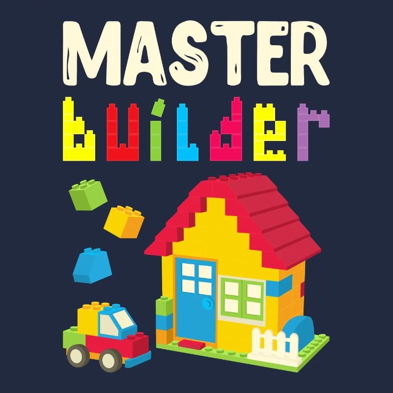 Cool Master Builder Drôles blocs de construction Cadeau Papa