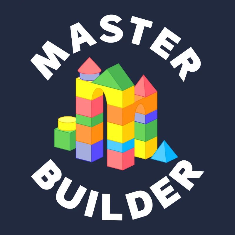Master Builder Funny Building Blocks Gift Tower