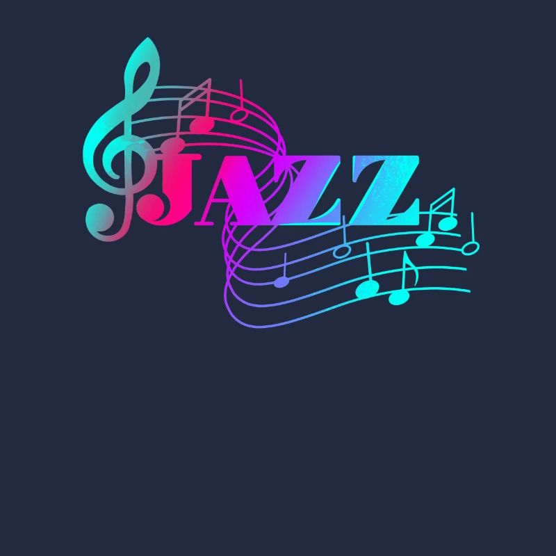 Colored Notes Jazz Music Lovers Jazz Notes