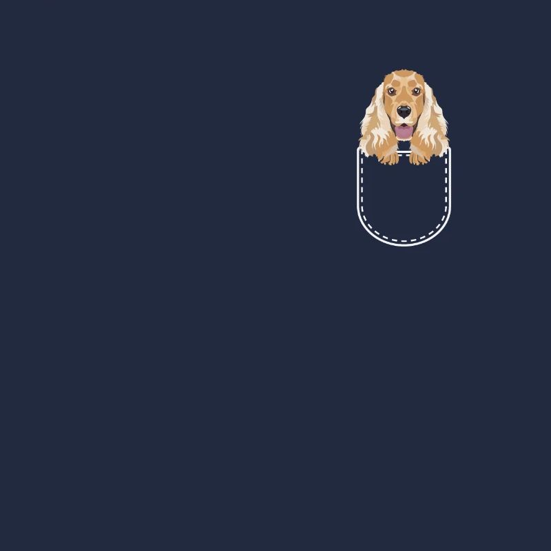 Deutsch Cocker Spaniel in the chest pocket