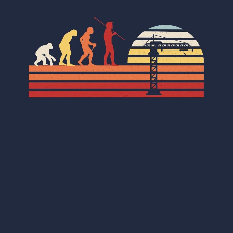 Retro Crane Construction Crane Vintage Crane Driver Crane Operator