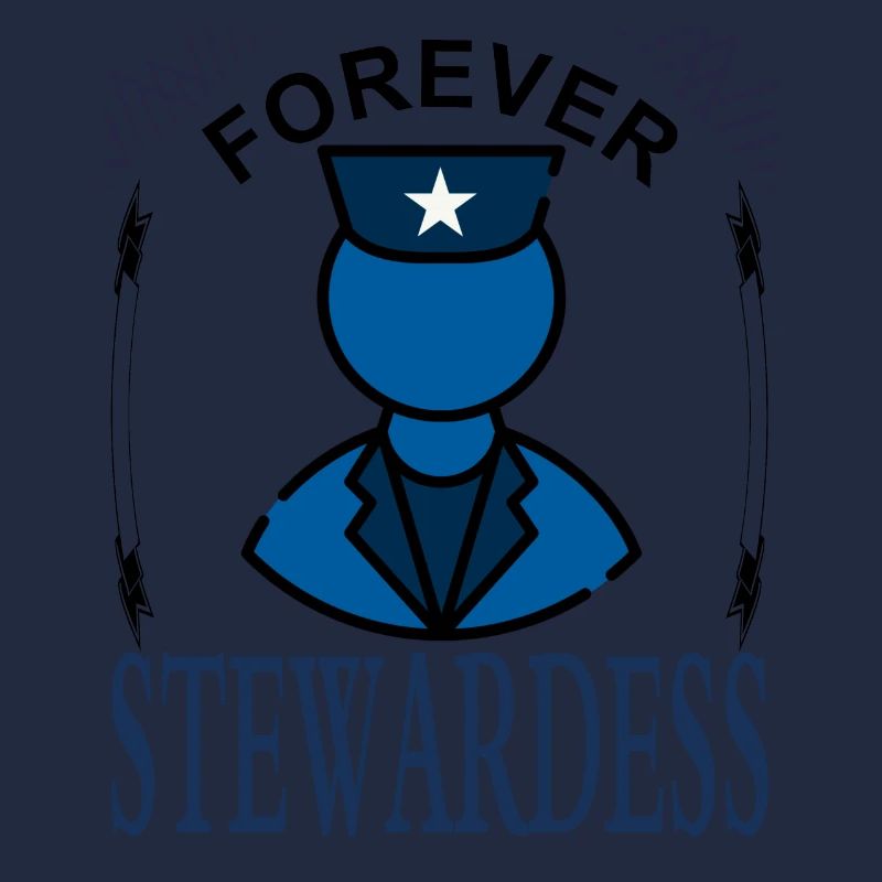 Stewardess forever Flight Attendant Idée cadeau