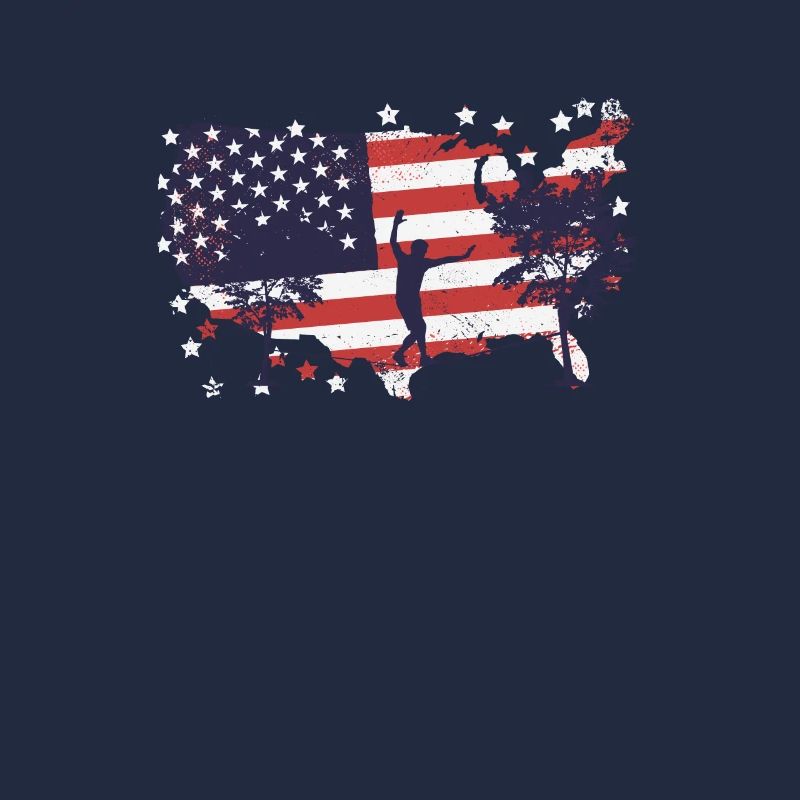 Slackline du drapeau américain