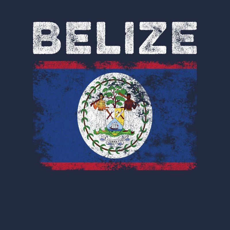 Drapeau du Belize en détresse - Drapeau du Belize