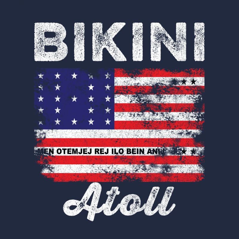 Drapeau de l’atoll de Bikini en détresse Drapeau de Bikini