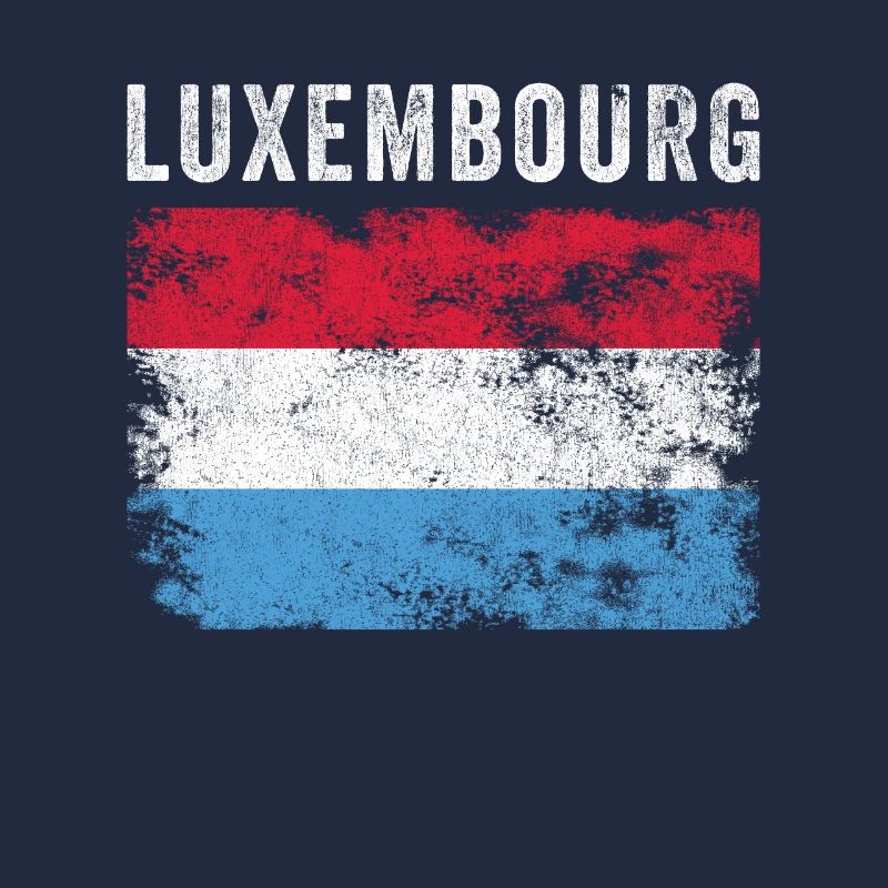 Luxembourg Flag Distressed
