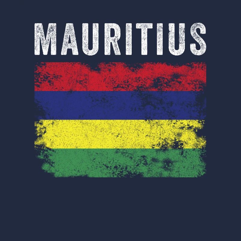 Mauritius Flagge Distressed Mauritian Flagge