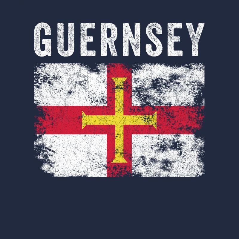 Drapeau de Guernesey en détresse - Drapeau de Guernesey