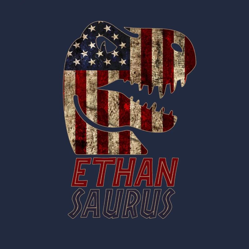 Patriotic Ethan Dinosaur Ethansaurus