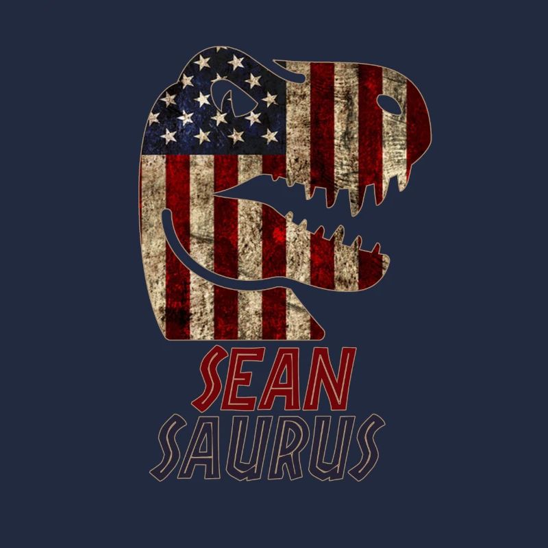 Patriotic Sean Dinosaur Seansaurus