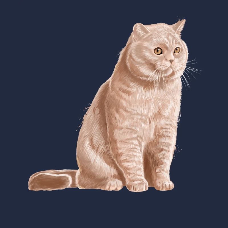 Cremefarbene Britisch Kurzhaar Katze