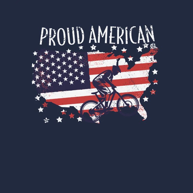 Drapeau américain Descente