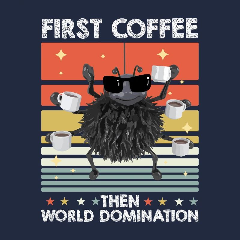 Spinne Sonnenbrille Kaffee