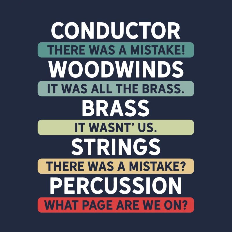 Lustiges Dirigenten und Orchester