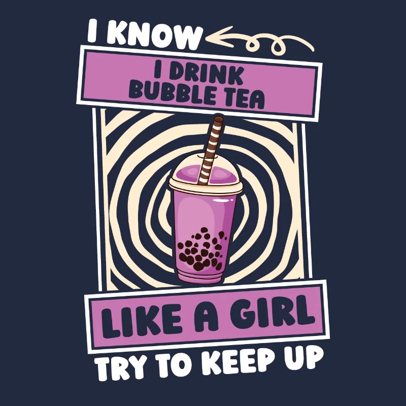 Bubble Tea Boba Mädchen
