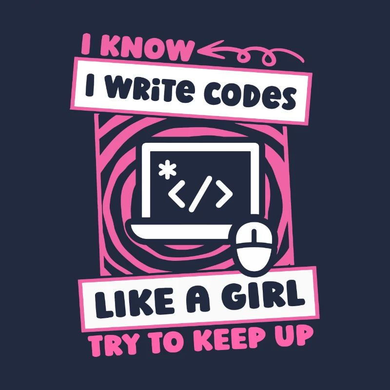 Développeur Coder Programmeur Girl