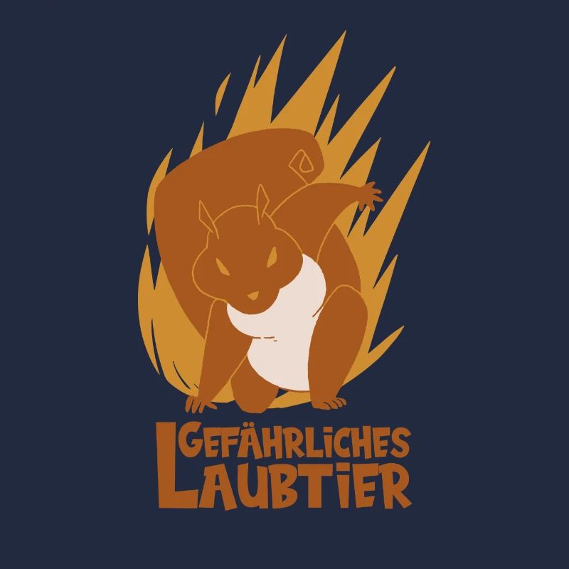 Gefährliches Laubtier Eichhörnchen