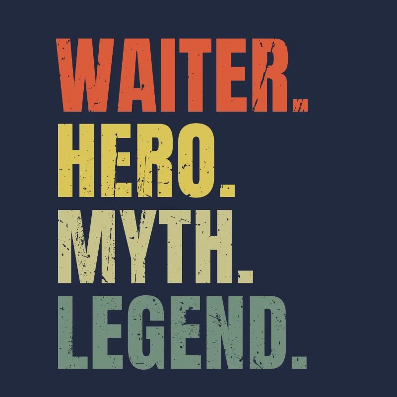 Lustiger Kellner Held Mythos Legende Bester Job Kellner