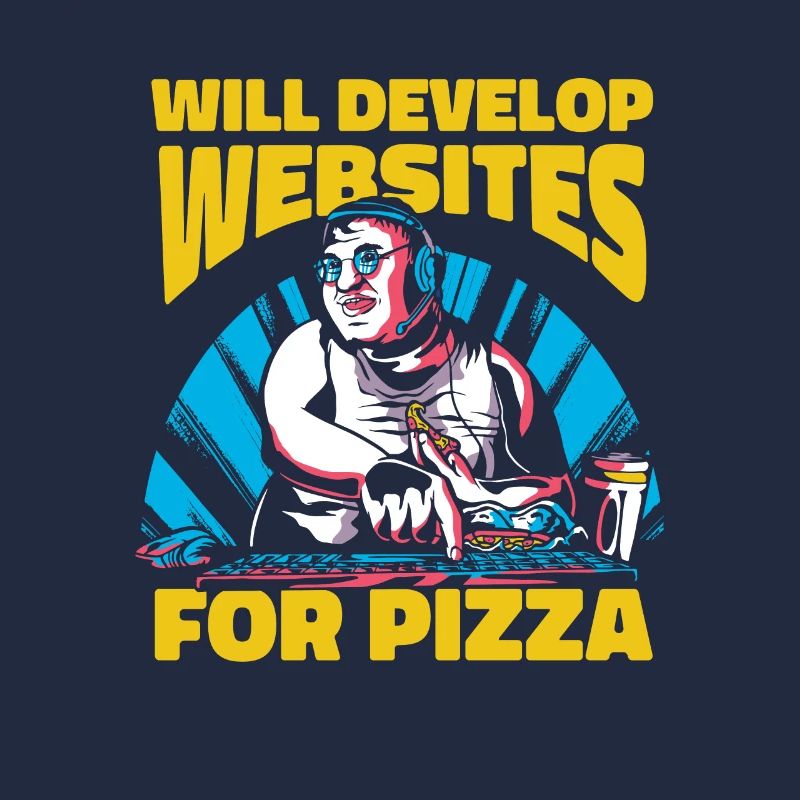 Web Entwickler Webdeveloper Pizza