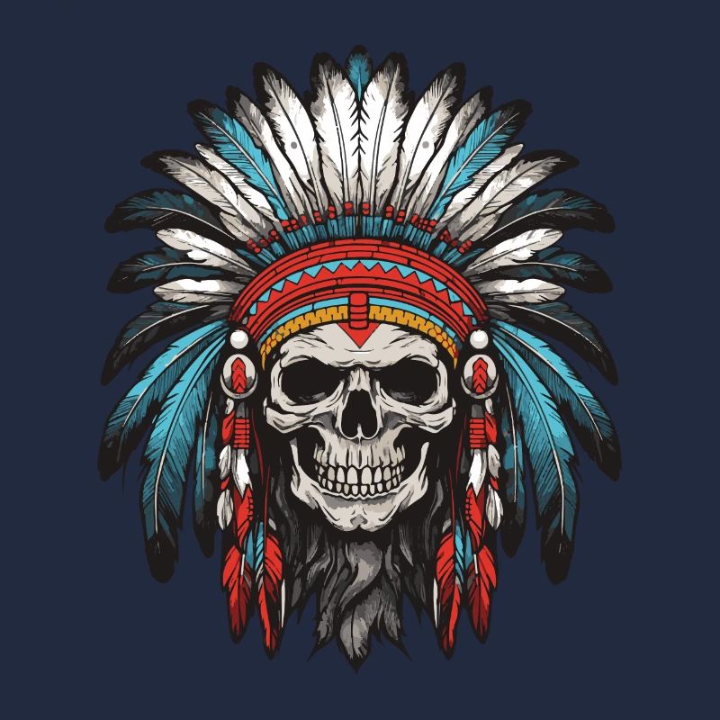 Apache Indianer Häuptling Totenkopf