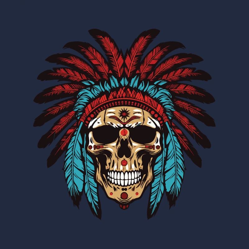Chef indien Apache Skull