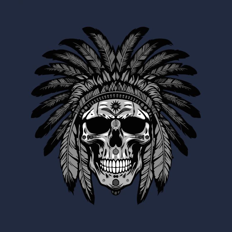Apache Totenkopf Indianer Häuptling