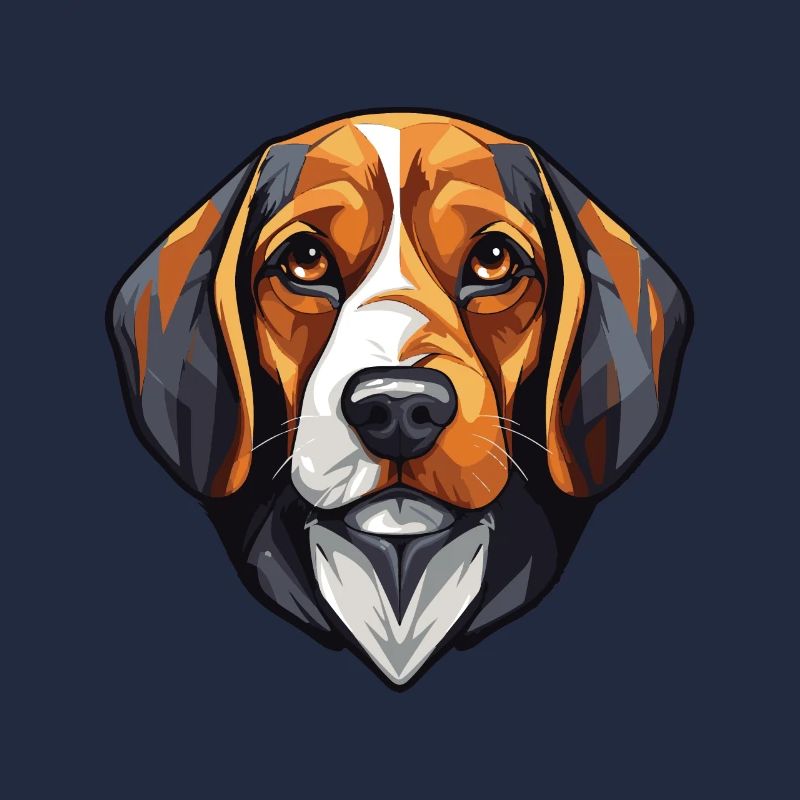Tête de chien Beagle