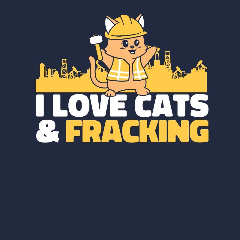 Ölfeld Bohrinsel Katze Fracking