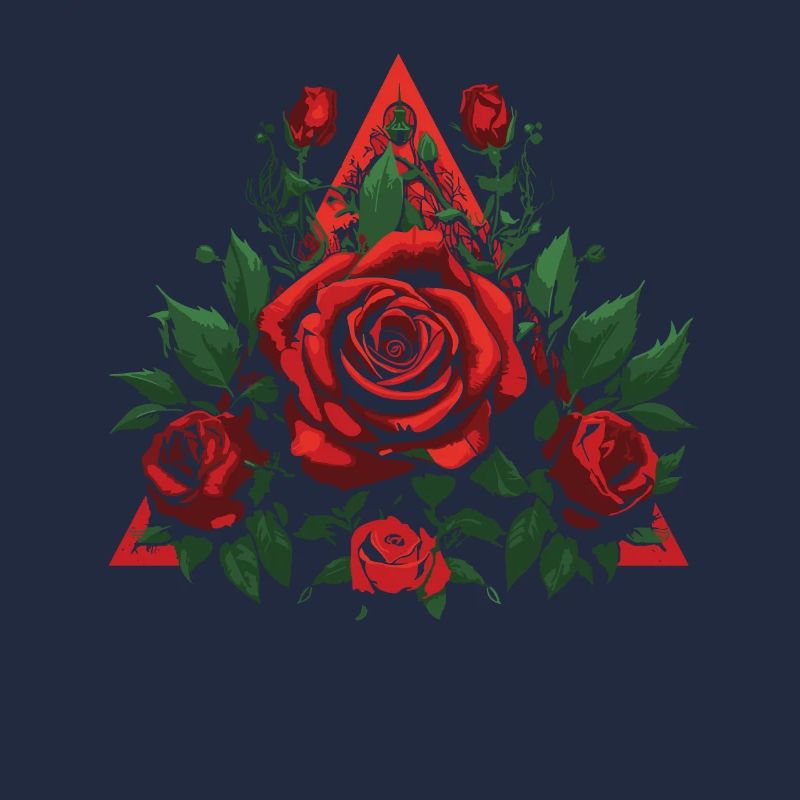 Rose rouge Goth