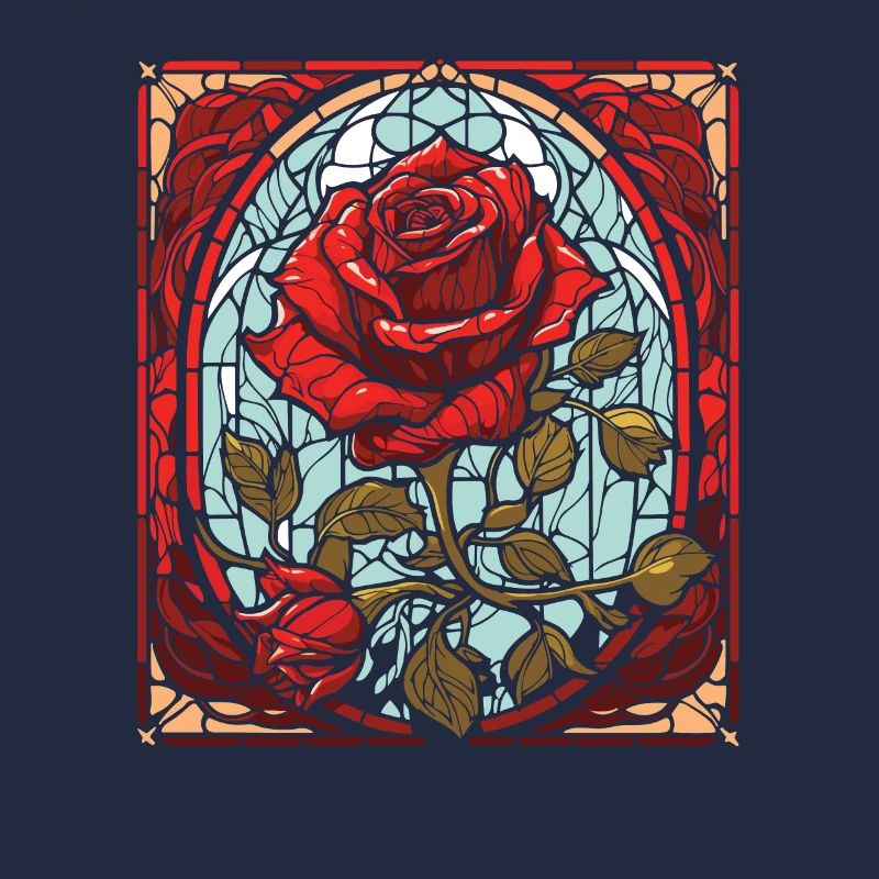 Rose rouge Goth