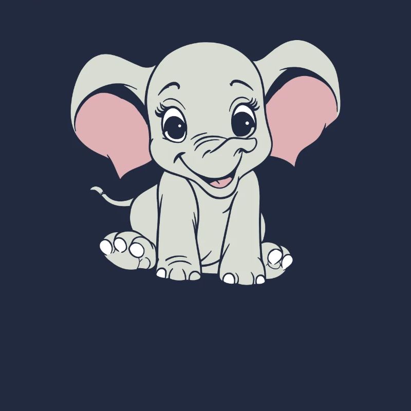 Éléphant souriant
