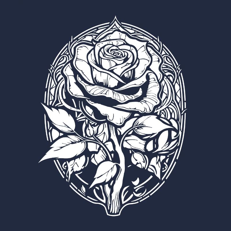 Rose rouge Goth