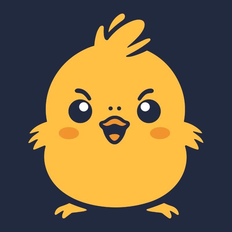 Petit poussin jaune