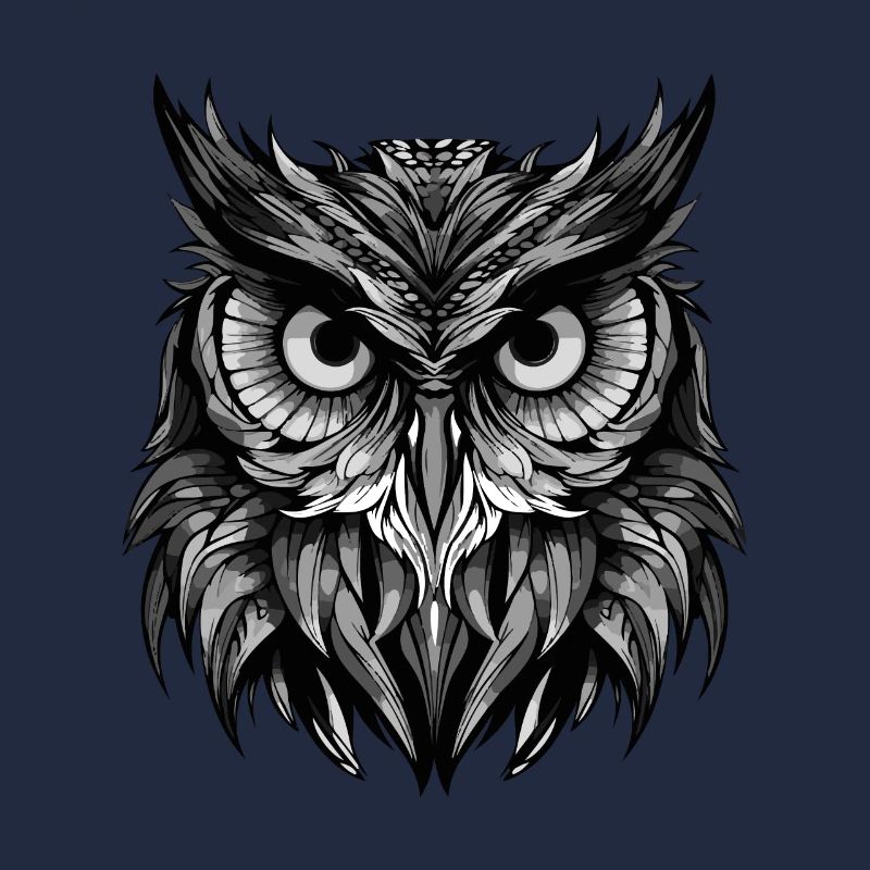 Tête d’animal de hibou